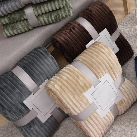 Amity Winter New Solid Color Warm Thickened Yoga Blanket Home Decoration Gift Travel Blanket Custom Flannel Blankets