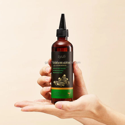 OEM ODM Private Label Hair Growth Treatment Vegan Organic Castor Oil Jasmine Scent Skin Revitalizing Scalp Massage Oil