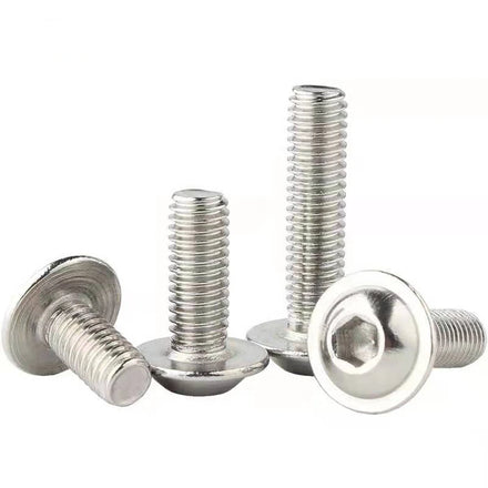 M2 M3 M4 M5 M6 ISO 7380 2 Stainless Steel 304 Flanged Allen Bolts Hexagon Socket Head Flange Button Head Screws