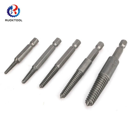 Wholesale Quick Change Drill Bits Damage Removal Screws 6PCS Damaged Hex Shank Screw Extractor Set for Metal Drilling