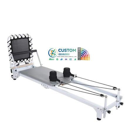 Home Collapsible Pilates Reformer Body Resistance Workout System Portable Equipments Pilates Rehab Studio Training Reformer