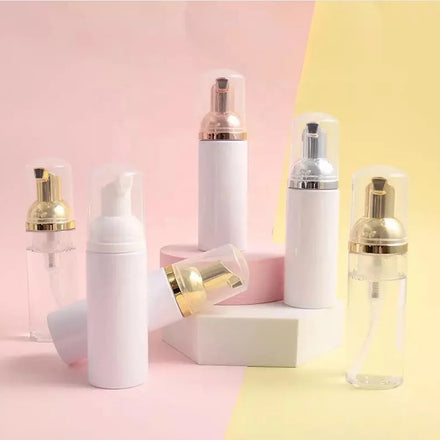 Custom Logo Frosted Bottles for Eyelash Shampoo Foam Cleaner Set Bulk Private Label Lash Shampoo