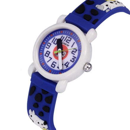 Dalmatians Puppy Spotty Dog Plastic Watch for Kids Popular Cartoon Sports Fashion Watch for Children