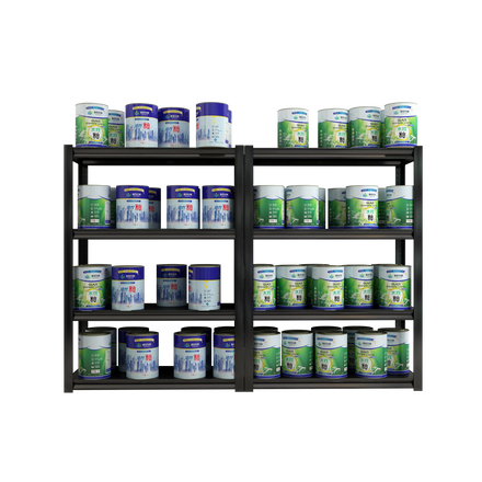 5 Tier Open Steel Shelving Large Capacity Laminated Metal Structure for Kitchen and Coat Storage for Small Spaces Living Room