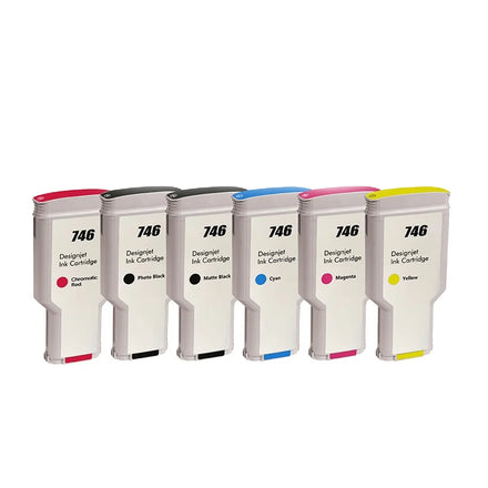 Tatrix HP745 HP746 Premium Compatible Color Ink Cartridge for Inkjet for HP DesignJet Z2600 Z5600 Printer