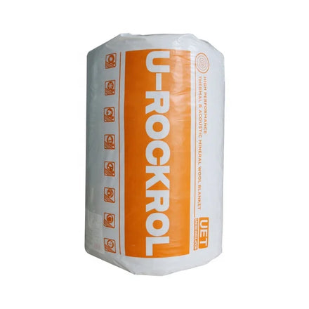 50mm Rock Wool Foil Faced Ductwork Insulation Thermal Insulation for air Conditioning Lana Di Roccia