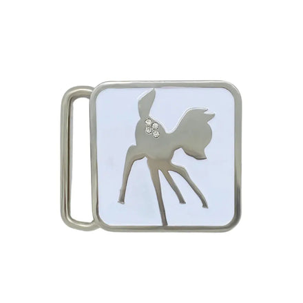 Personalized Metal Buckle Manufacturer Enamel Rhinestone 38mm Belt Buckles