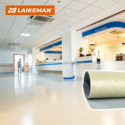 Commercial Skid Resistance 2mm Homogeneous Apartment Office Building PVC Vinyl Flooring