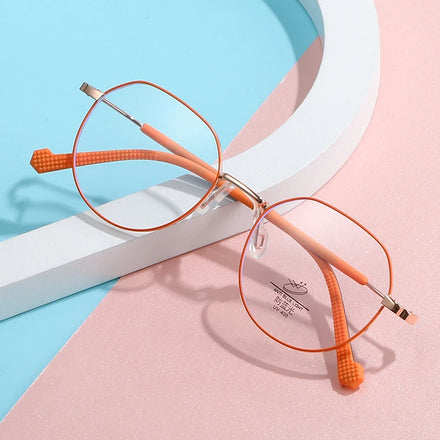 Ready Stock Wholesale Promotional Kids Teenage Eyeglasses Metal Optical Frames