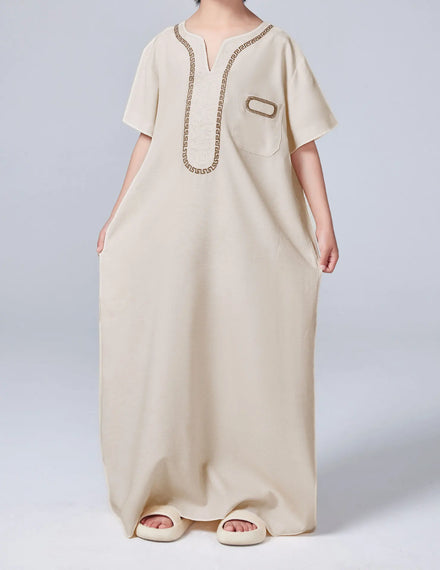 Robe Dubai Children Clothing Arab Abaya Muslim Children Thobe