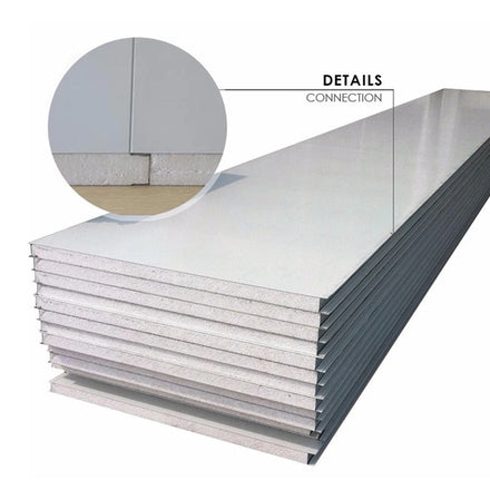 EPS Sandwich Panel 50mm Fire Resistant Eco-Friendly Insulated Wall & Roof Panel for Cold Room Workshop Hotel in Philippines