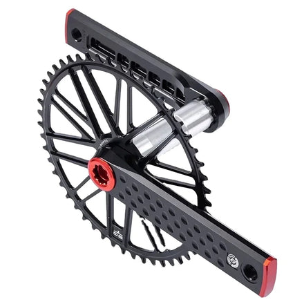 BUCKLOS 170mm Crank Arm Set Spindle 29mm Single and Double Chainring Aluminum Alloy Bicycle Crank