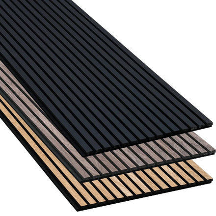 Akupanel 240*60 Nature Smoky Oak Wooden Walnut Veneer Slat 60*60 Sound Proof Akustik Panel Acoustic Wall Panel