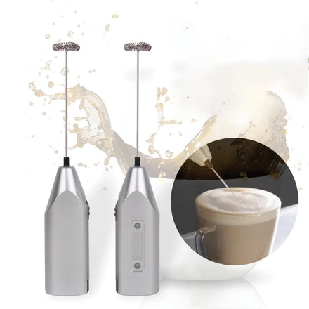 OEM Battery Operated Portable Powerful Custom Hand Held Logo Automatic Coffee Electric Milk Frother