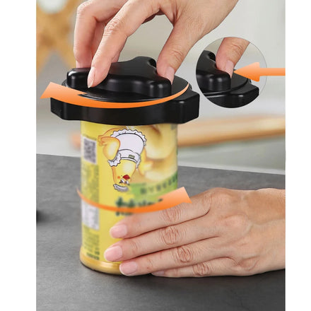 Classic Kitchen Safety Easy Multifunction Universal Stainless Steel Topless Manual Beer Soda Can Opener