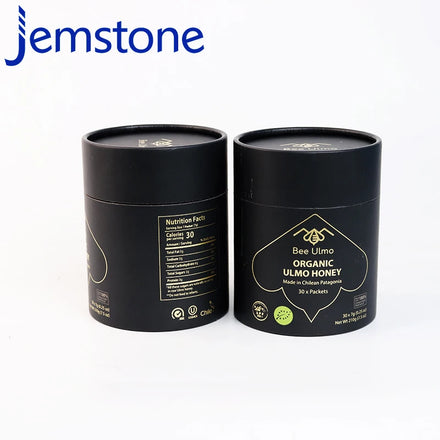 Custom Printed Round Tea Coffee Bean Cylinder Packaging Box Eco-Friendly Paper Tube Cardboard Tube Packaging