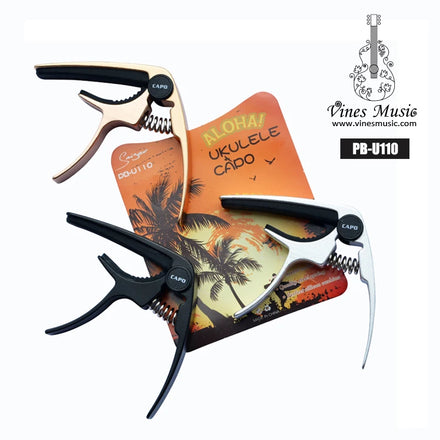 Wholesale Lightweight Mini Size Zinc Alloy Capo for Ukulele Concert Ukelele Guitar Capo