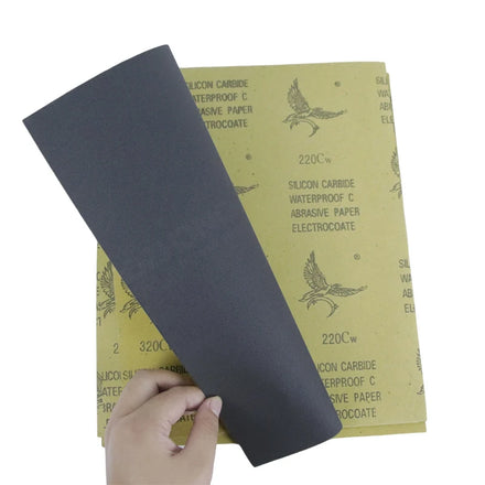 2000 Grit Black Sanding Paper Sheets Waterproof Sand Paper for DIY Distressed Denim