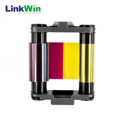 Compatible CBGRO100C YMCKO ID Card Printer Ribbon for Evolis BADGY 100 200 Color Ribbon 100 Prints/Roll PVC Card Printing