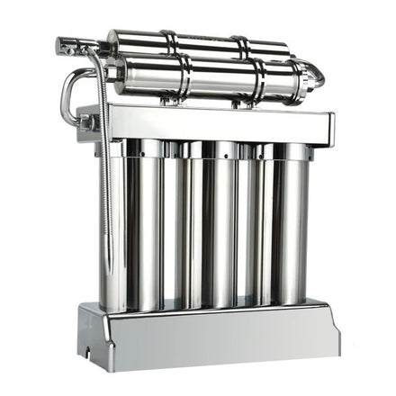 5-Stage Stainless Steel Manual Home Water Purifier with Magnetized Cartridge Purification for Household Use