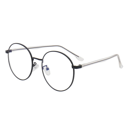 Metal Anti-Blue Light Glasses Retro Dot Diamond Glasses Frames for Eye Glasses
