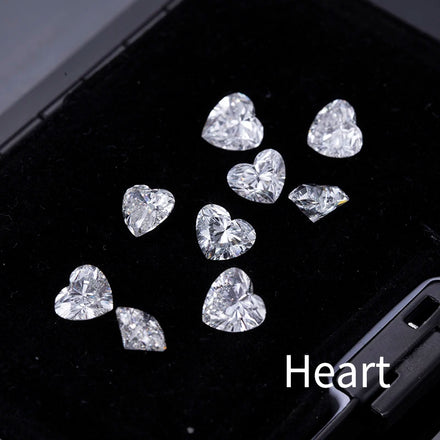 3X3mm - 6X6mm HPHT DEF VS Melee Heart Cut Lab Created Diamond Fancy Loose Lab Grown Diamond