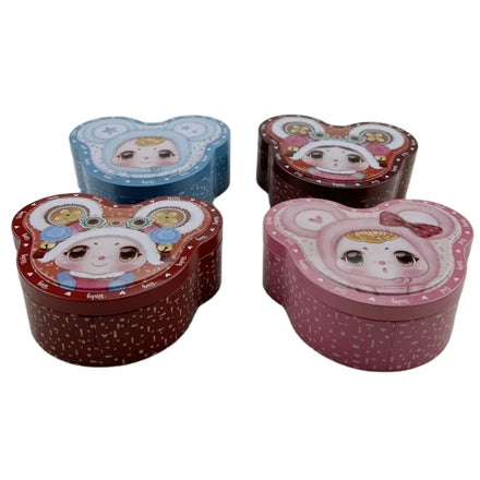 125x100x45H mm Irregular metal tin box with open lid for packing foodtoolsaccessoriescosmeticscandies