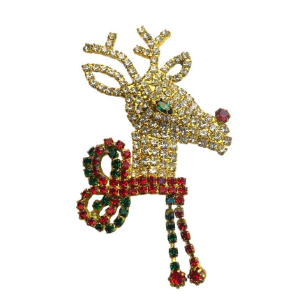 Custom Rhinestone Pin Brooch Christmas Jewelry