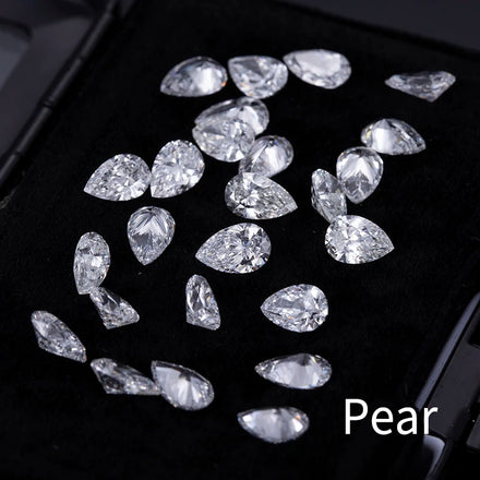 2X3mm - 5X7mm HPHT DEF VS Melee Lab Created Diamond Pear Cut Loose Fancy Lab Grown Diamond