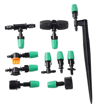 Adjustable Micro Spray Fogger Nozzle Plastic Garden Mist Irrigation Sprinkler Atomization Head for Home and Greenhouse Use