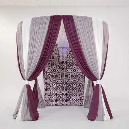 8ft Round Circle Crossbar Telescoping Drape Support for Wedding Canopy Eevnt STAGE PIPE and DRAPE KITS (Bar Only)