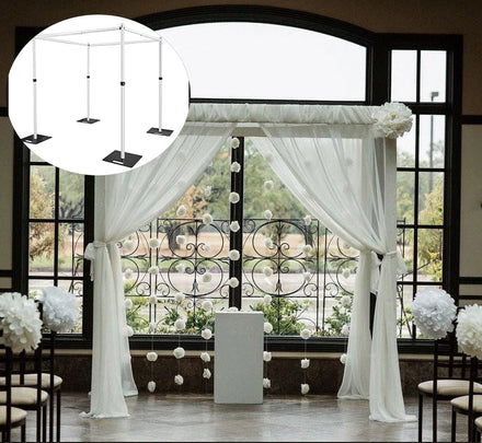 Square Canopy Heavy Duty Telescopic Adjustable Booth System for Wedding Mandaps Tents Chuppah Exhibitions Photography
