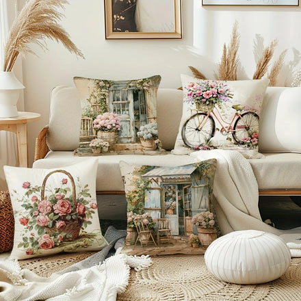 Amity Nordic Minimalist Style Home Printed Throw Pillow Cover Car Seat Decoration square Polyester Cushion Cover