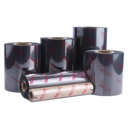 Original Ricoh Wax Resin Thermal Transfer Ribbon B110A with Anti-counterfeit B110CR Label Resin Barcode Printer Ribbon 110-25mm