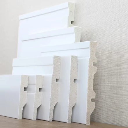 Wholesale Price MDF Moulding MDF Skirting Board White Primed Moulding Skirting MDF Baseboard