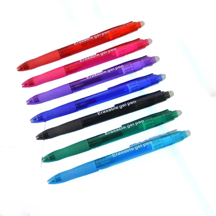 Creative Colorful Drawing Erasable Pen with Eraser Smooth Writing 8 Colors Ink Neutral Pen Erasable Gel Pen