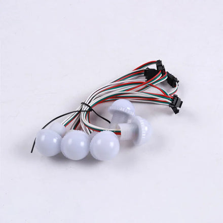 Amusement LED Pixel 3 Points 30mm PC 5050 SMD RGB 12V IP67 Carnival Park Equipment Rides Lights Color Changing