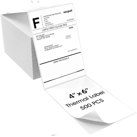 Free Shipping to Your Home American Direct Selling 500Labels/Roll*2 Three-Proof Express Waybill Printing Paper 4*6 Thermal Label