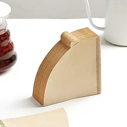 Disposable Food Grade Portable V Shaped V01 V02 Brown White Drip Coffee Filter Paper Bag 100Pcs a Pack