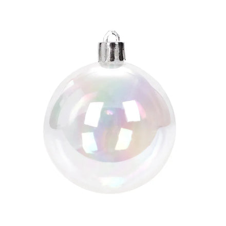 Christmas Decoration Supplies 6 Cm Pet Transparent Ball Christmas Tree Wishing Ball Decorations
