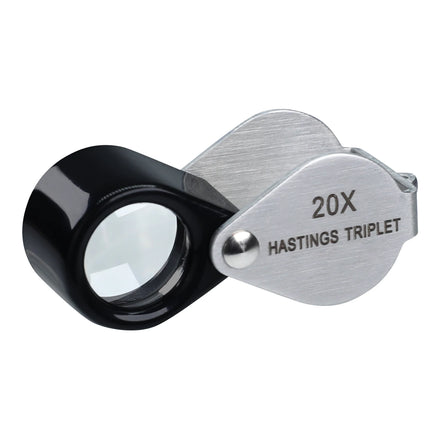 Pocket-size 20x Jewelry Loupe Magnification High-quality W/ Optical Glass Triplet Lens Stainless Body Foldaway Watch Repair