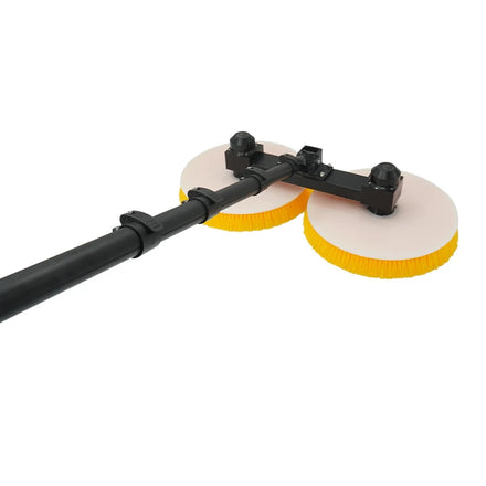 Zhenda Factory Double Head Aluminum Pole Motor AC Electric Power Version Solar Panel Automatic CleaningTool Equipment Brush