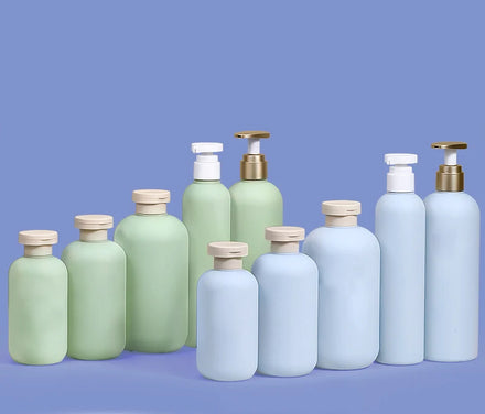 in Stock 200ml/300ml/500ml HDPE Biodegradable Green Pump Sprayer Bottle Environmentally Friendly Shampoo Lotion Bottle