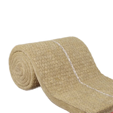 Wire Meshed China Building Thermal Insulation Mineral Wool Roll with Wiremesh 100mm Thick Rock Wool Insulation