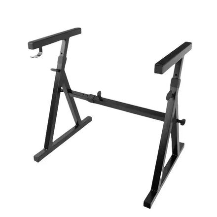 KS040 Yinyu DDP RTS 150KG Heavy-Duty Keyboard Stand No Tools Width/Height Adjust & Z-Frame Wheels for Stage/Studio