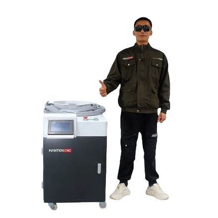 HANTENCNC Continuous Laser Rust Removal Machine 1000W 2000W 3000W Stainless Steel Oil Stain Removal Laser Cleaning Machine