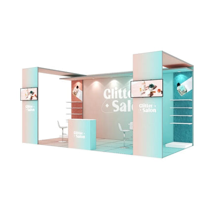 Quality Modular Aluminum SEG Portable 10x20 Free Trade Show Booth Lightweight 10x20 Fashion Expo Booth Exhibition Tool