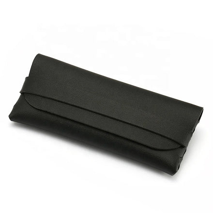 PU Leather Handmade Sunglasses Cases with Custom Logo Portable Myopia Glasses Case PVC Eye Glasses Caeses