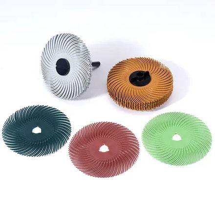 3 Inch Radial Bristle Disc Polishing Brushes Wheels Customizable OEM Jewelry Making and Metal Finishing Tool