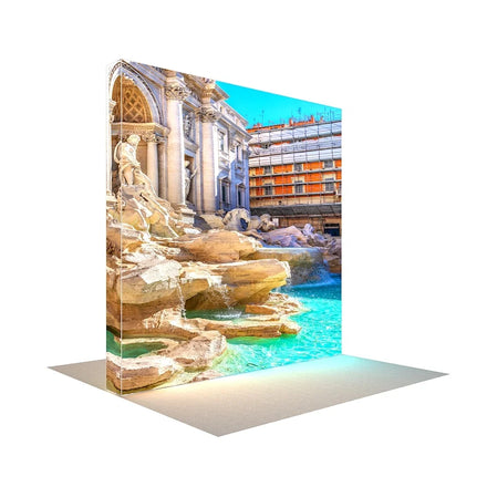 Quick Setup Tool Free Collapsible Aluminum Tension Fabric Trade Show Booth 10x10 Modular Lightbox SEG Pop Up Backlit Backdrop